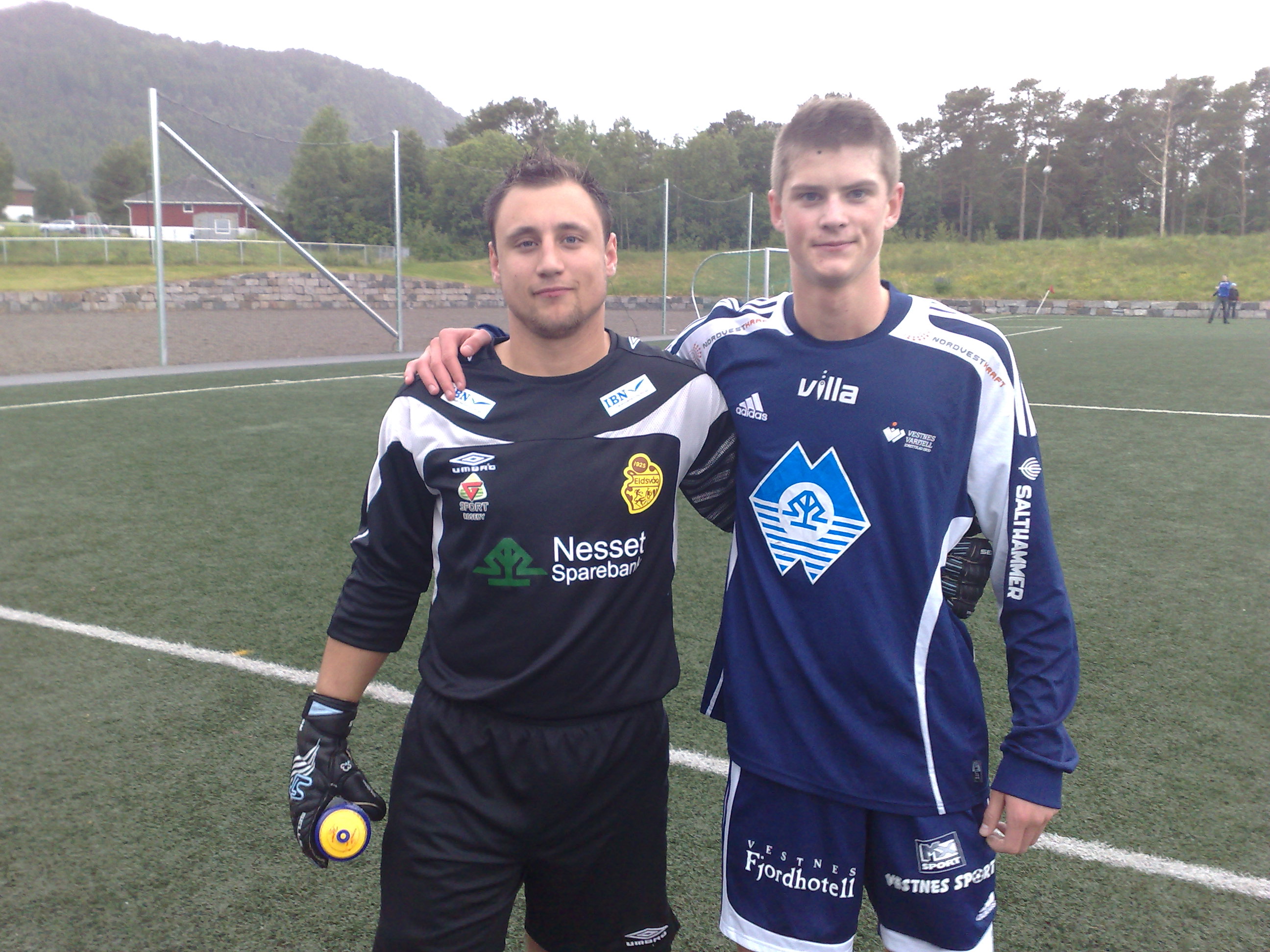 Karl Arne Stokkeland lurte Robbie Carroll ein gong, men det heldt ikkje. (Foto: GK)