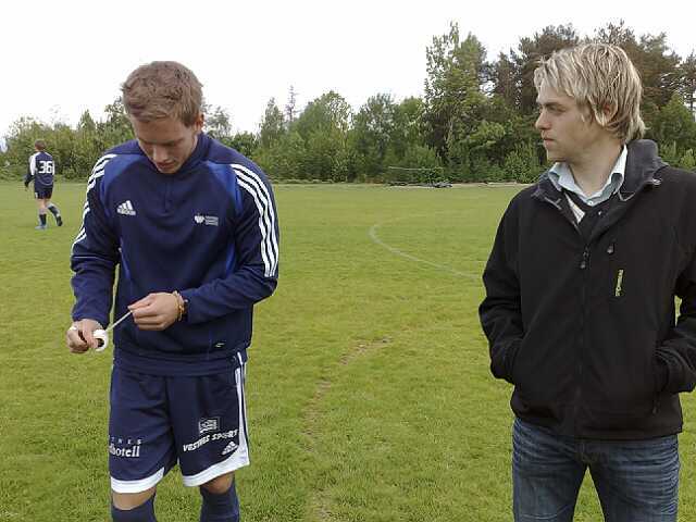 Jakob Talberg var med på laget, men kunne ikkje hindre første tap for trenar Knut Øyvind Hoem og VVIL2. (Foto: Asbjørn Vik))