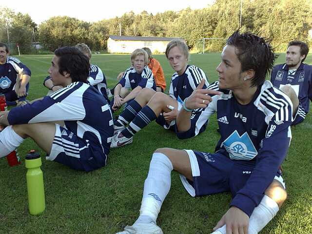 Daiel Karadash (f.v.), Tarjei Bjermeland og Vegard Ellingseter (Foto: Asbjørn Vik)